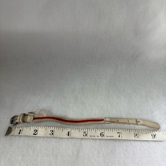 GUCCI LOVES YOU Bracelet for Japan Red White Stripe Hanging Charm - Picture 2 of 13